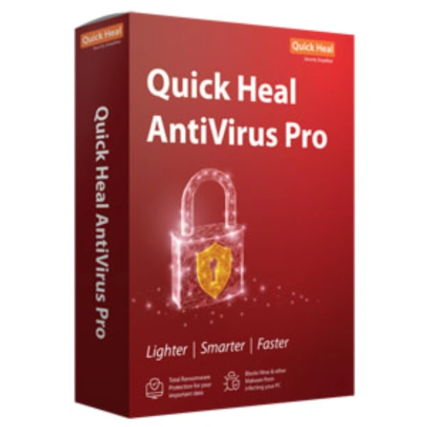 Quic Heal Av pro Antivirus 1 user/ 1year Key Only No CD